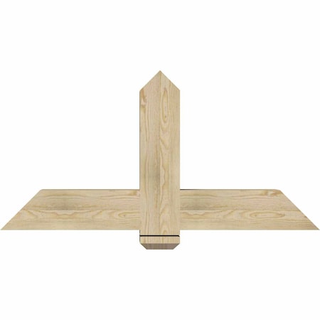 Ekena Millwork Eugene Rough Sawn Timber Gable Bracket, Douglas Fir, 48"W x 24"H x 6"D x 6"F, 12/12 Pitch GBW048X24X0606EUG00RDF